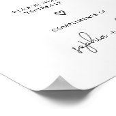 Modernes Gentlemen Room Einfache Gents Wedding Par Poster (Ecke)