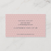 MODERNES GEO PATTERN Logo für smartes Abzeichen Ba Visitenkarte (Rückseite)