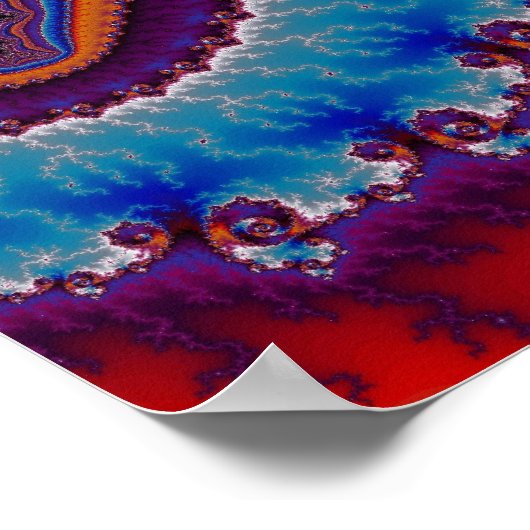 Modernes Geode-Poster Poster (Ecke)