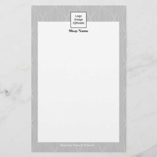 Modernes Geometrie Muster Grau Schwarz Flyer (Vorne)