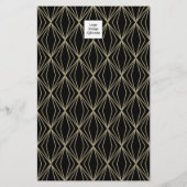 Modernes Geometrie Muster Grau Schwarz Flyer (Hinten)