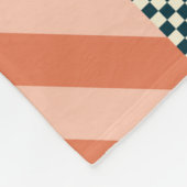 Modernes geometrisch abstraktes Musterdesign mit S Fleecedecke (Ecke)