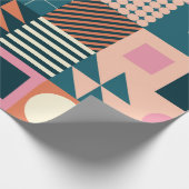 Modernes geometrisch abstraktes Musterdesign mit S Geschenkpapier (Ecke)