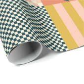 Modernes geometrisch abstraktes Musterdesign mit S Geschenkpapier (Rolleneckpunkt)