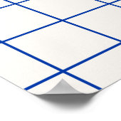 Modernes geometrisch abstraktes Musterdesign mit S Poster (Ecke)