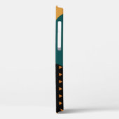 Modernes geometrisch abstraktes Patchwork-Muster, Case-Mate iPhone Hülle (Rückseite / Links)