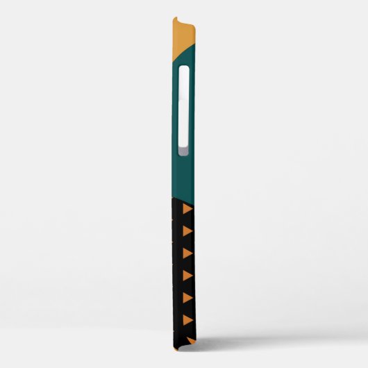 Modernes geometrisch abstraktes Patchwork-Muster,  Case-Mate iPhone Hülle (Rückseite / Links)