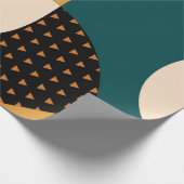 Modernes geometrisch abstraktes Patchwork-Muster, Geschenkpapier (Ecke)