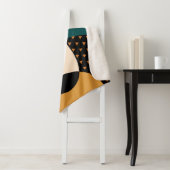 Modernes geometrisch abstraktes Patchwork-Muster, Sherpadecke (Beispiel)