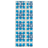 Modernes geometrisch blaues Seekartenmuster Geschenktüte Für Weinflaschen (Vorderseite)