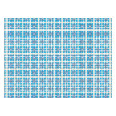 Modernes geometrisch blaues Seekartenmuster Tischdecke (Vorderseite (Horizontal))