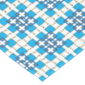 Modernes geometrisch blaues Seekartenmuster Tischdecke (Schrägansicht)