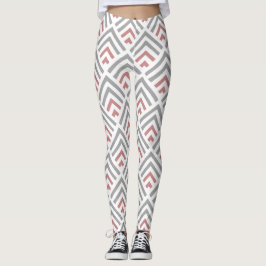 Modernes geometrisch robustes Blau Leggings