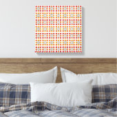 Modernes geometrisch rotes Muster der orangefarben Leinwanddruck (Insitu (Schlafzimmer))