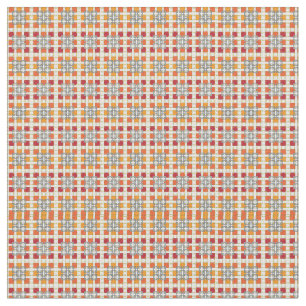 Modernes geometrisch rotes Muster der orangefarben Stoff