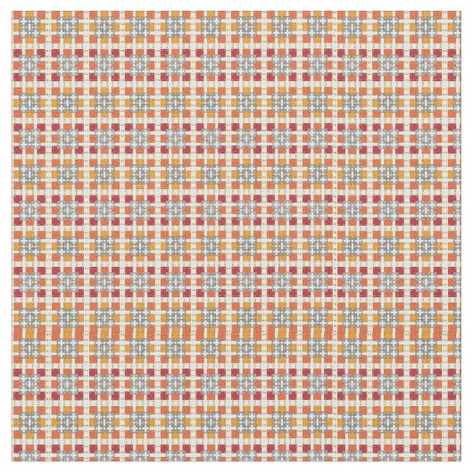 Modernes geometrisch rotes Muster der orangefarben Stoff (Nahaufnahme)