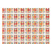 Modernes geometrisch rotes Muster der orangefarben Tischdecke (Vorderseite (Horizontal))