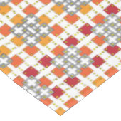 Modernes geometrisch rotes Muster der orangefarben Tischdecke (Schrägansicht)