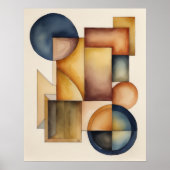 Modernes geometrisches Abstract Design 4:5 Poster (Vorne)