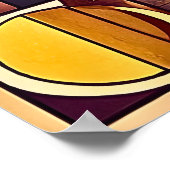 Modernes geometrisches Abstract Design 4:5 Poster (Ecke)