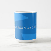 Modernes geometrisches abstrakt marineblaues Zolla Kaffeetasse (Mittel)