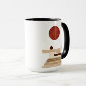 Modernes geometrisches Abstrakt Tasse (VorderseiteRechts)