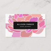 Modernes geometrisches Abstrakt Visitenkarte (Vorderseite)