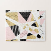 Modernes geometrisches, abstraktes Design Puzzle (Horizontal)