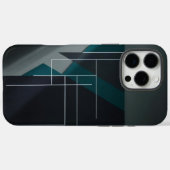Modernes geometrisches Abstraktes iPhone Case-Mate iPhone Hülle (Rückseite (Horizontal))