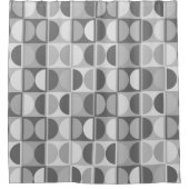 Modernes geometrisches Abstraktes Muster des Mitte Duschvorhang (Vorderseite)