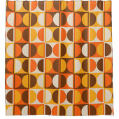 Modernes geometrisches Abstraktes Muster des Mitte Duschvorhang (Vorderseite)