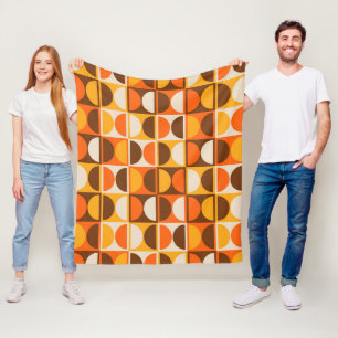 Modernes geometrisches Abstraktes Muster des Mitte Fleecedecke