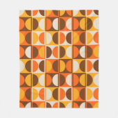 Modernes geometrisches Abstraktes Muster des Mitte Fleecedecke (Vorderseite)