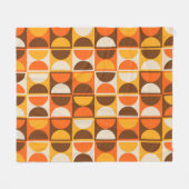Modernes geometrisches Abstraktes Muster des Mitte Fleecedecke (Vorderseite (Horizontal))