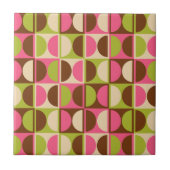 Modernes geometrisches Abstraktes Muster des Mitte Fliese (Vorderseite)