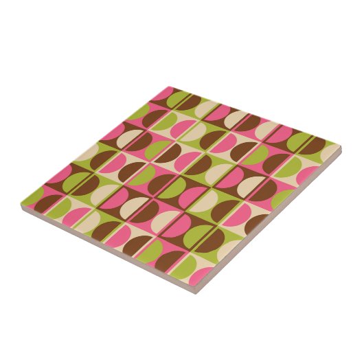 Modernes geometrisches Abstraktes Muster des Mitte Fliese (Seite)