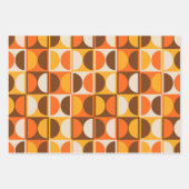 Modernes geometrisches Abstraktes Muster des Mitte Geschenkpapier Set (Vorderseite 3)