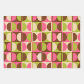 Modernes geometrisches Abstraktes Muster des Mitte Geschenkpapier Set (Vorderseite 2)