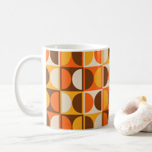 Modernes geometrisches Abstraktes Muster des Mitte Kaffeetasse