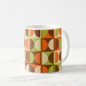 Modernes geometrisches Abstraktes Muster des Mitte Kaffeetasse (VorderseiteRechts)