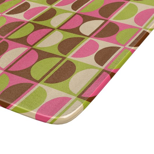 Modernes geometrisches Abstraktes Muster des Mitte Schneidebrett (Ecke)