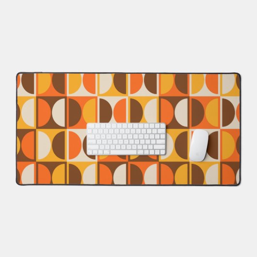 Modernes geometrisches Abstraktes Muster des Mitte Schreibtischunterlage (Tastatur & Maus)