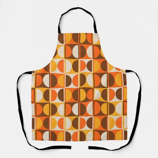 Modernes geometrisches Abstraktes Muster des Mitte Schürze (Vorderseite)