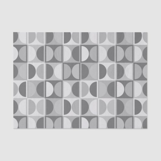 Modernes geometrisches Abstraktes Muster des Mitte Seidenpapier (Vorderseite)