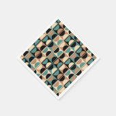 Modernes geometrisches Abstraktes Muster des Mitte Serviette (Ecke)