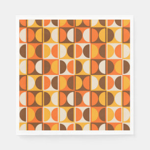 Modernes geometrisches Abstraktes Muster des Mitte Serviette