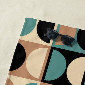 Modernes geometrisches Abstraktes Muster des Mitte Strandtuch (Beispiel)