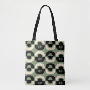 Modernes geometrisches Abstraktes Muster des Mitte Tasche