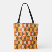 Modernes geometrisches Abstraktes Muster des Mitte Tasche (Rückseite)