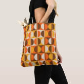 Modernes geometrisches Abstraktes Muster des Mitte Tasche (Von Nahem)